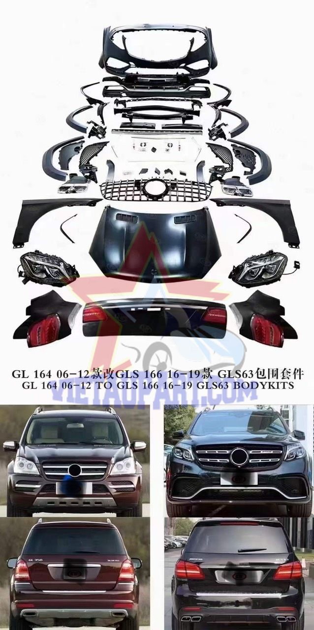 Body kit Mercedes GL164 lên Mercedes GLS166